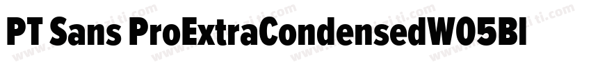 PT Sans ProExtraCondensedW05Blk字体转换